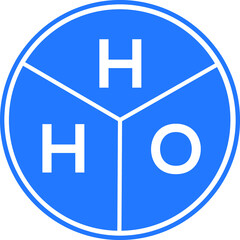 HLO letter logo design on white background. HLO  creative circle letter logo concept. HLO letter design.