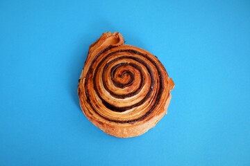 traditional popular hungarian sweet pastry called cocoa snail named 