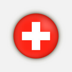 Obraz premium Country Switzerland. Switzerland flag. Vector illustration.