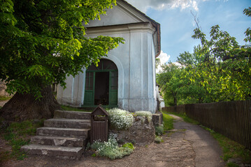 Beautiful historic church in the Spania Dolina village.  Slovakia, Europe. 