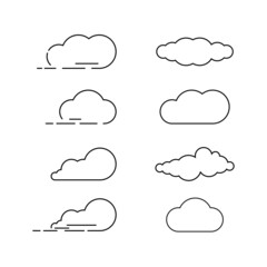 Cloud line icon