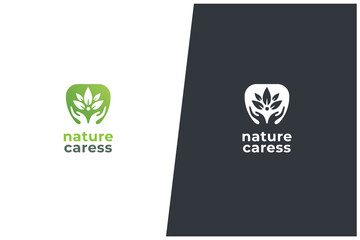 Nature Care Environment Eco Friendly Wellness Lifestyle Spa Vector Logo Concept Design	
