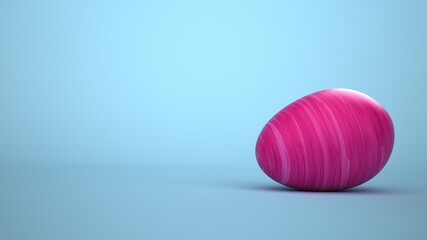 Fototapeta na wymiar Pink Easter Egg