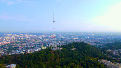 TV tower in Lviv, Ukraine