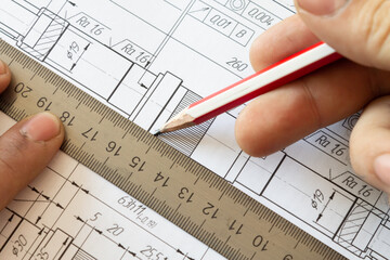 Correction of errors in the drawing by the designer during the production cycle.