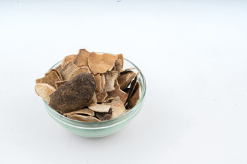 Satntra chilka Dry  - Dry Orange peel over isolated white background closeup (Creative use)