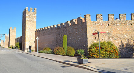 Muralla medieval en Montblanc Tarragona España
