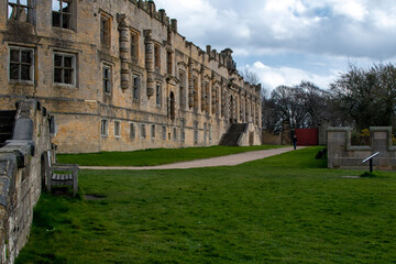 Fototapeta premium Old buildings at Bolsover Castle, Derbyshire, UK