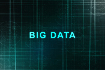 2d illustration abstract Big data 

