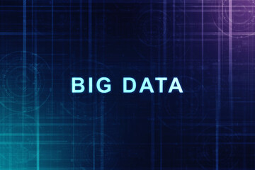 2d illustration abstract Big data 
