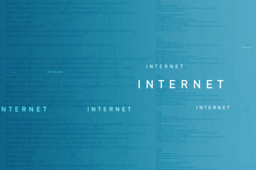 2d  illustration internet abstract background