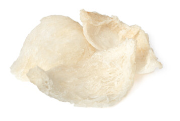 Edible bird's nests isolated on the white background.