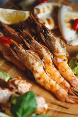 seafood catering canape menu for restaurant