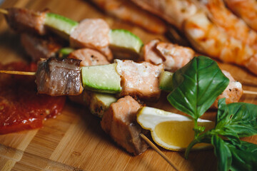 seafood catering canape menu for restaurant