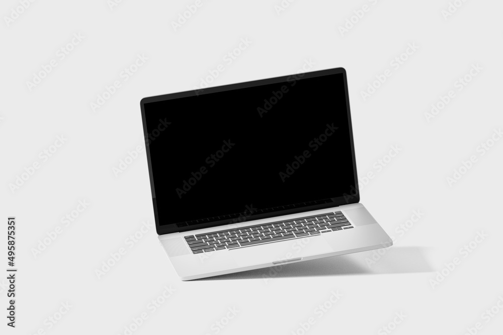 Poster screen device mock up - 3d rendering