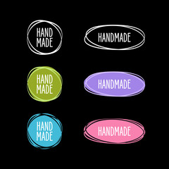 Obraz premium Simple handmade badge