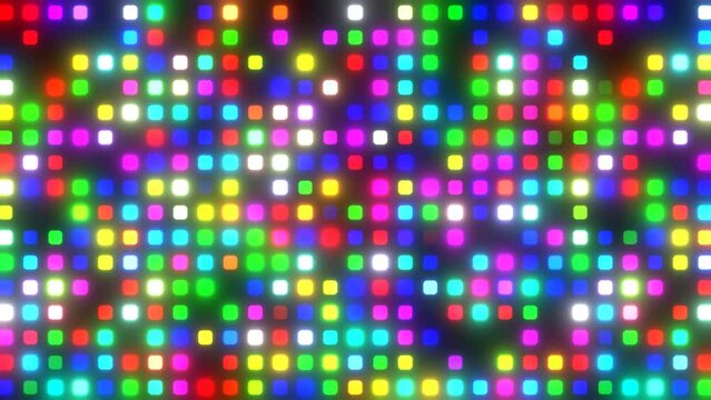 Wall of realistic halogen stage lights strobo flashing 4k vj looping background