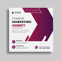 Digital marketing social media post design square flyer design web banner template