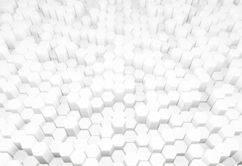 white hexagon pattern background	