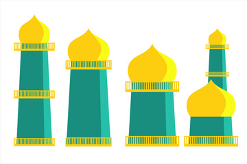 Mosque building. Happy Ramadhan. Ramadhan background. Islamic Festival. Beautiful mosque building vector illustration 