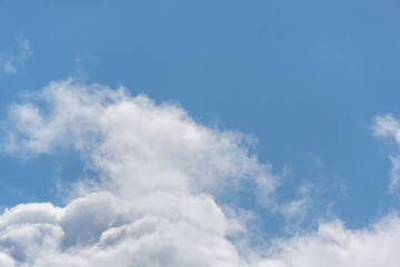 Nature, cloudy sky in early spring.