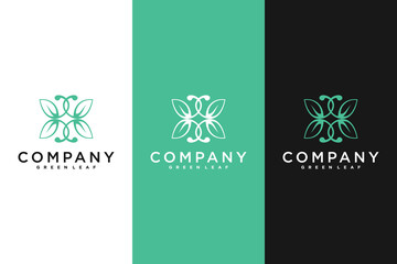 leaf logo, luxury logo, logo inspiration for your business.