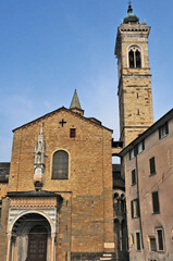 Fototapeta na wymiar Bergamo, Basilica di Santa Maria Maggiore