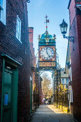Fototapeta na wymiar Eastgate Clock in Chester, UK.
