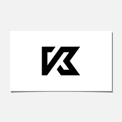 Obraz premium K, KV, OR VK INITIAL LOGO DESIGN VECTOR