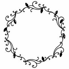 Wreath with light. Wreath for Christmas. Floral frame with lights vector illustrations. 
