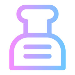 Obraz premium toaster gradient icon