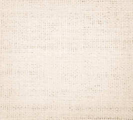 Jute hessian sackcloth burlap canvas woven texture background pattern in light beige cream brown...