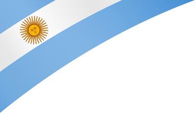 Argentina flag wave  isolated  on png or transparent background,Symbol Argentina,template for banner,card,advertising ,promote,and business matching country poster, vector illustration
