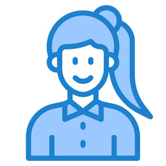 avatar blue style icon