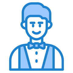 avatar blue style icon