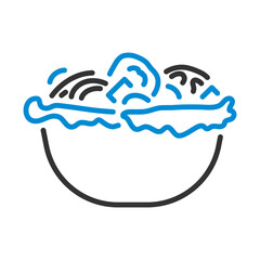 Icon Of Salad In Plate