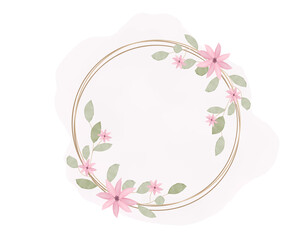 Frame for Wedding invitation. Design elements, floral frame.