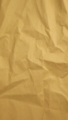 Obraz premium Recycle Paper Texture background. Crumpled Old&nbsp;kraft paper abstract shape background with space Yellow crumpled paper for text high resolution.