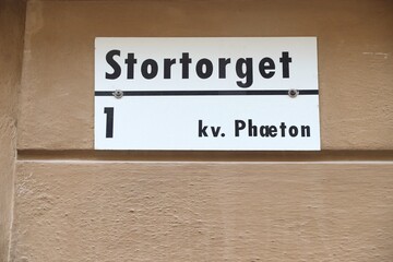 Stockholm Stortorget sign