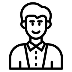 avatar outline style icon
