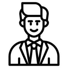 avatar outline style icon