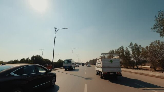 Crazy Road Traffic, Basra, Highway, Iraq