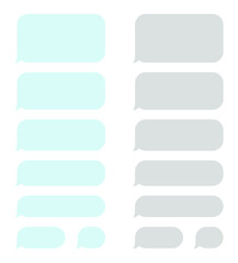 Obraz premium Message bubbles. Text balloon. Vector design template for messenger chat.