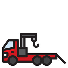 truck color line style icon