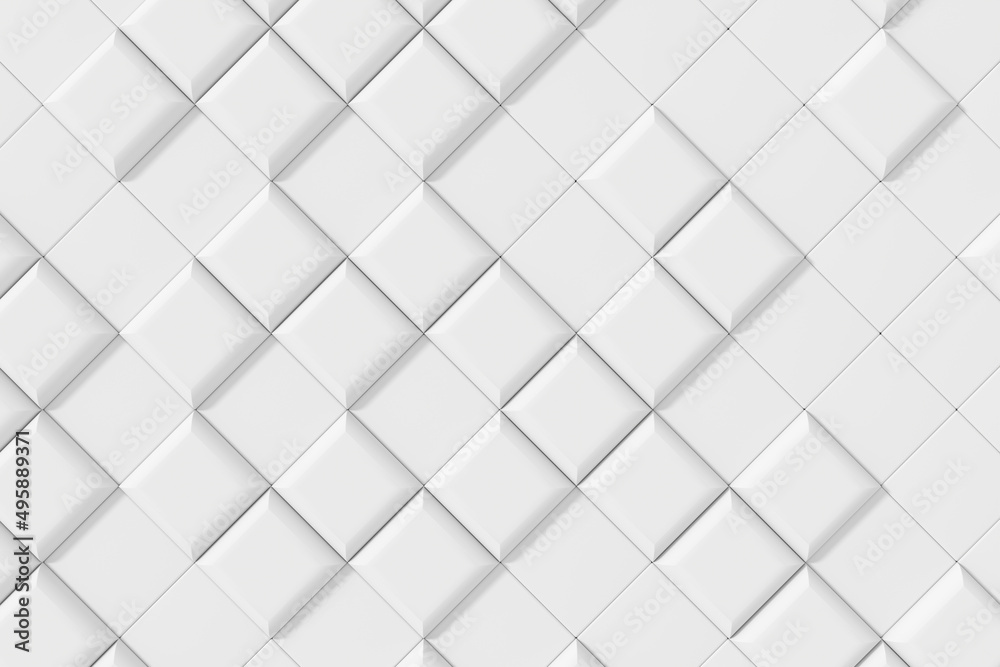 Poster modern tile wall design. abstract background. 3d rendering.