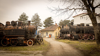 Sibiu Steam Engines Museum, old locomotives museum in Sibiu, Ramania