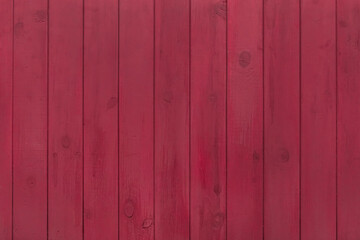Fototapeta premium Dark crimson paint color burgundy wooden texture fence board background