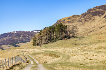 Path through the countryside, near Glenshee