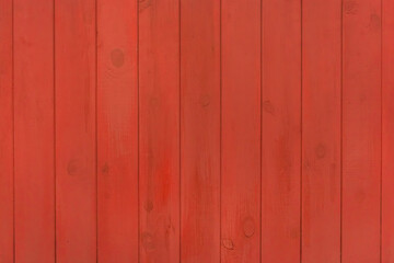 Fototapeta premium Red orange paint color wooden texture plank fence board background