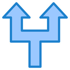navigation blue style icon